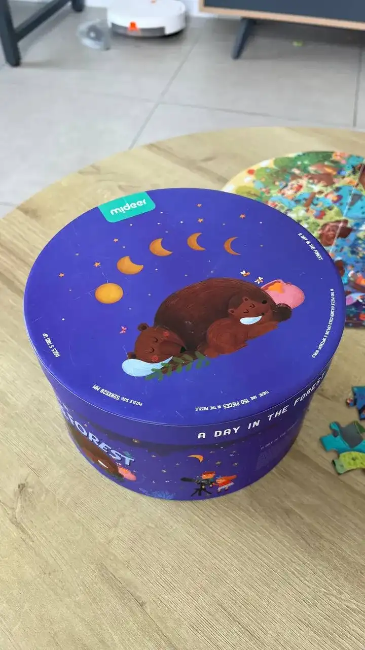 Пазл круглый на 5-7 лет. 150 деталей. Качество супер, плотный картон, качественная печать, интересный рисунок (особенно