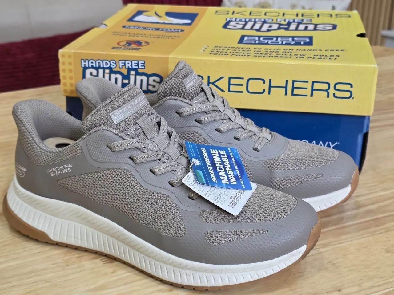 Skechers Slip-ins — серые кроссовки, оригинал, новые